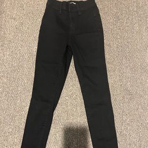 Fashion nova black skinny pants size 1